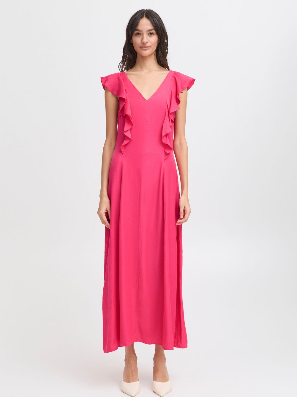 B.Young Midikleid Damen Viskose rot, 38