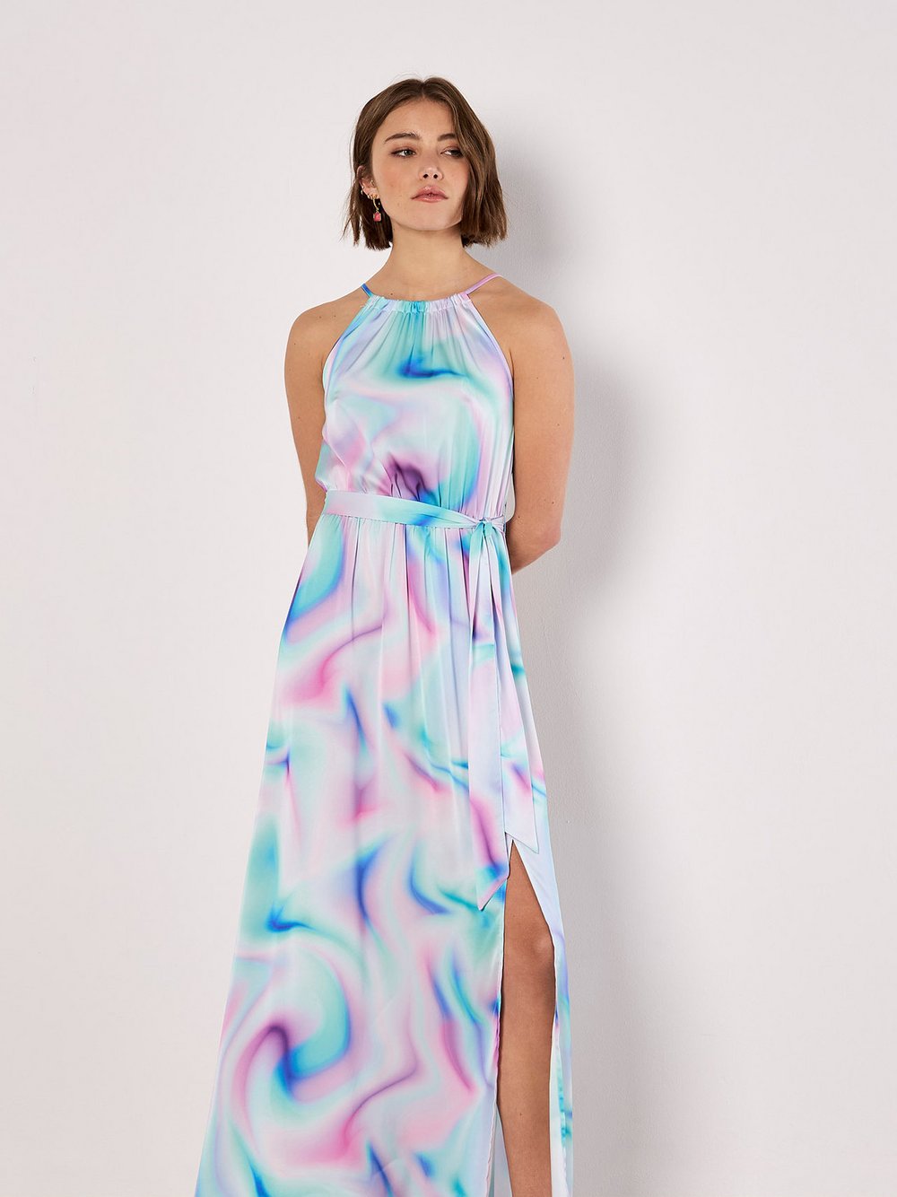 Apricot Maxikleid Damen grün, 40