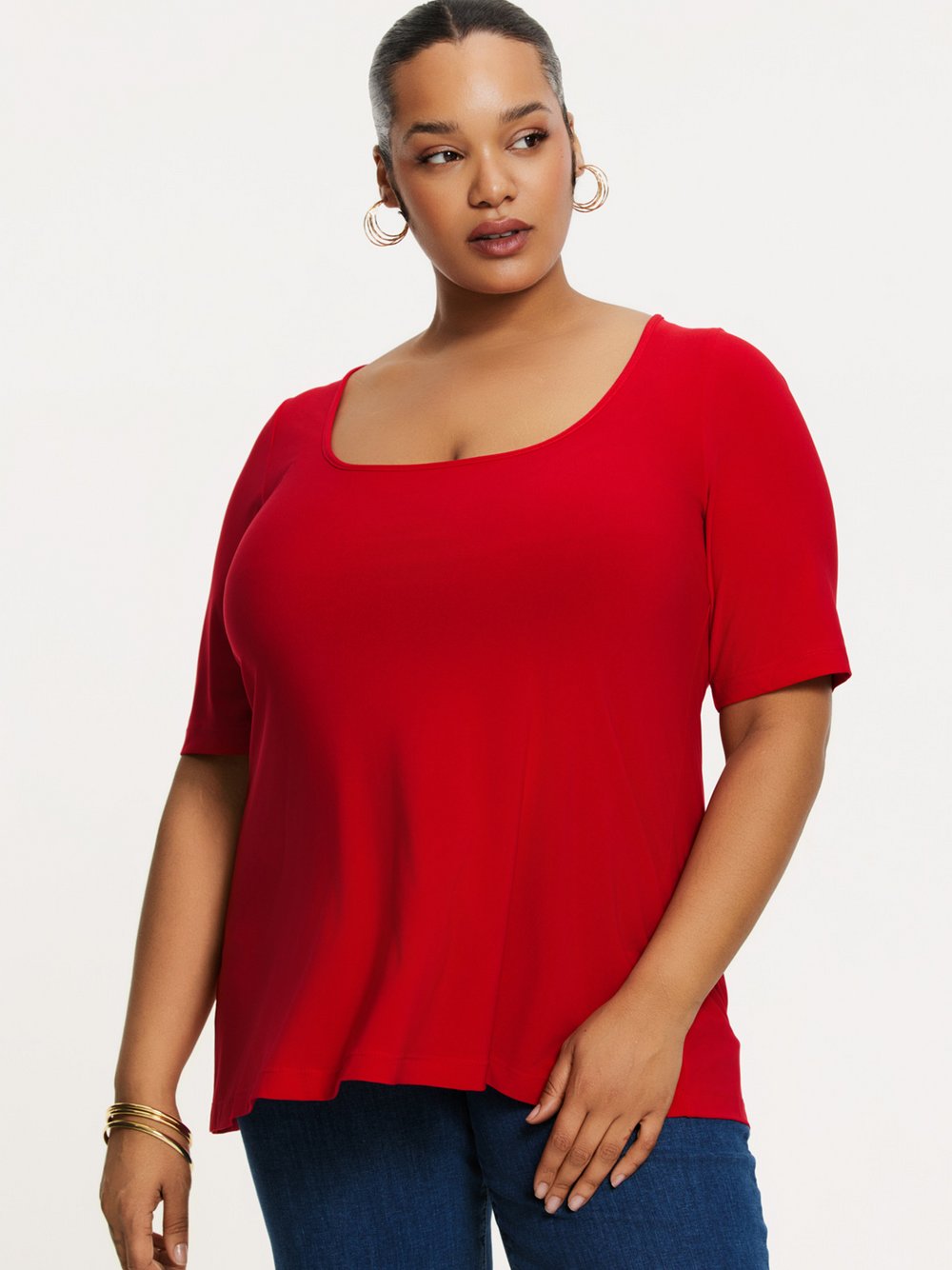YOEK Tunika Damen rot, 5860