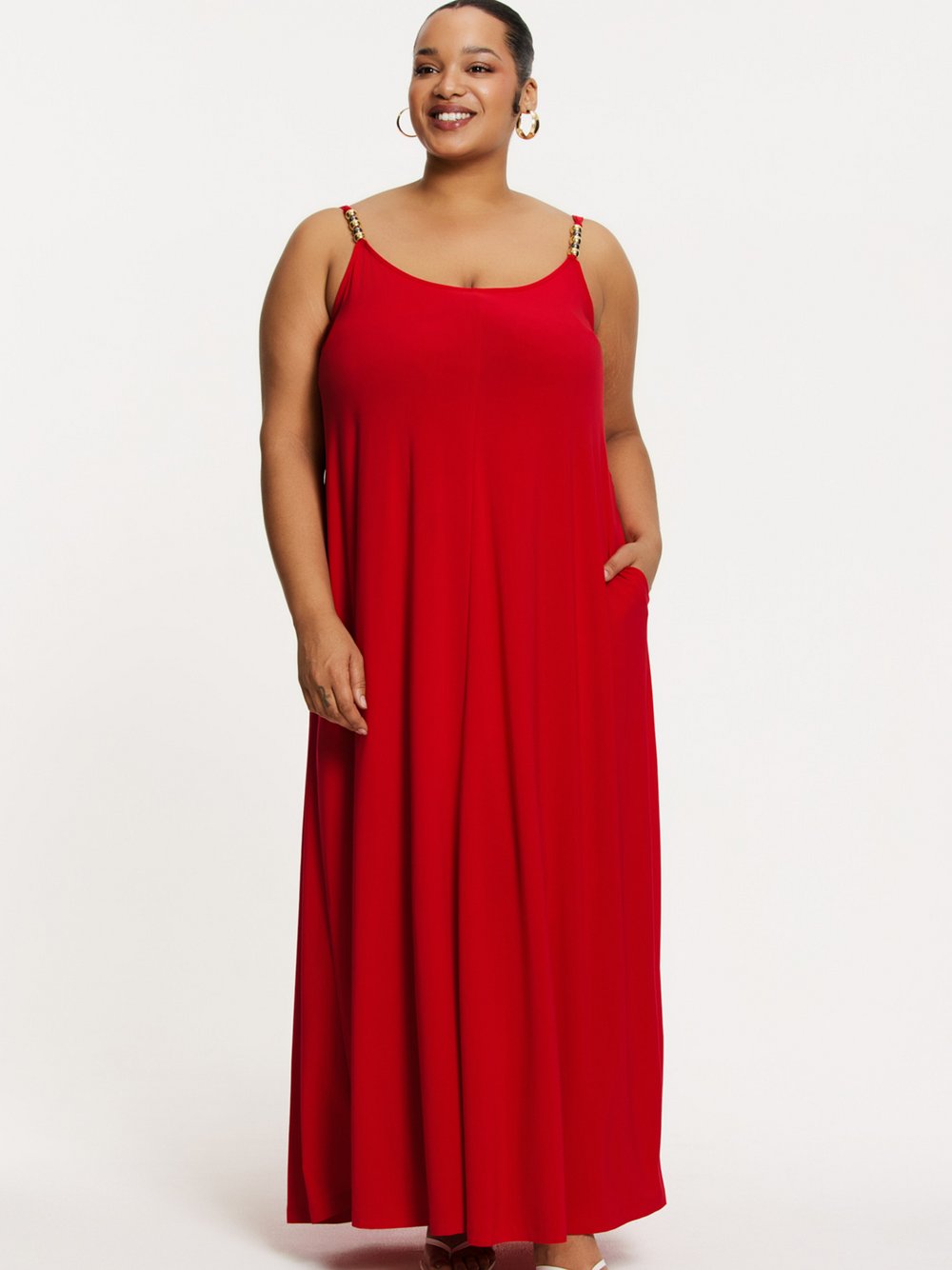 YOEK Kleid Damen rot, 50-52