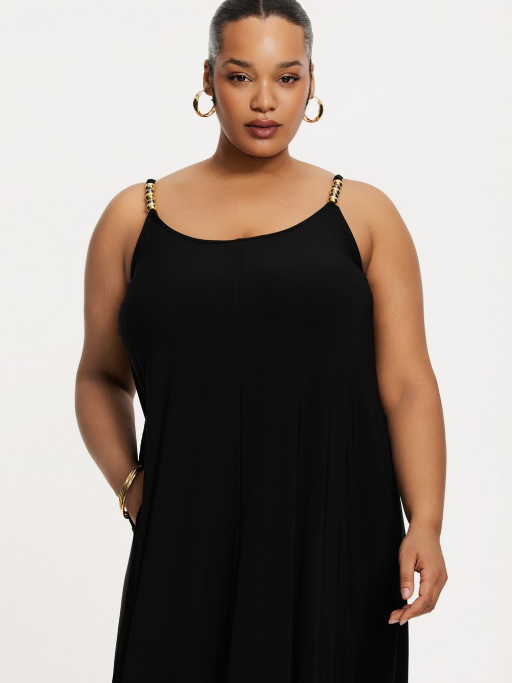 YOEK Kleid Damen schwarz, 50-52
