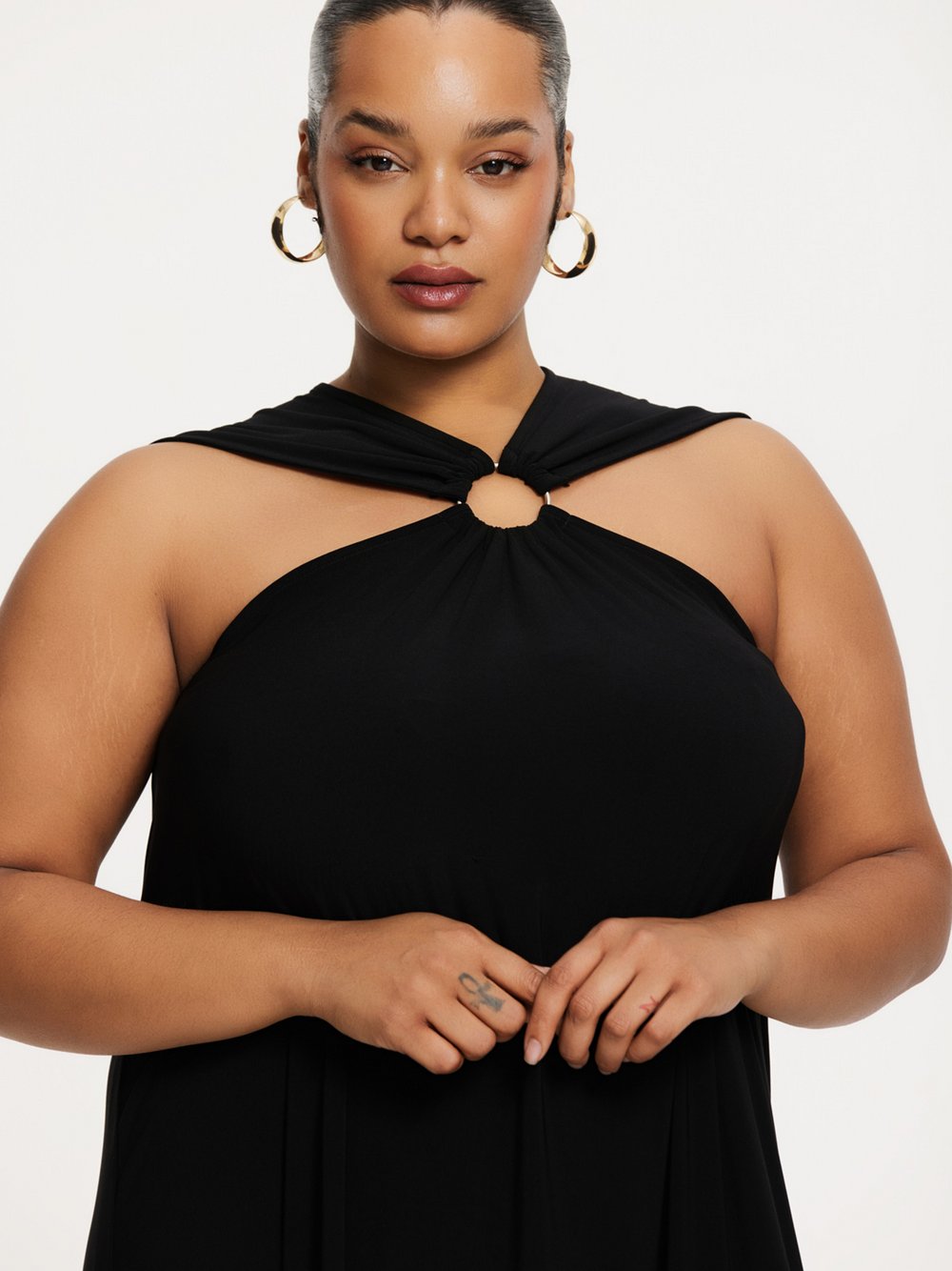 YOEK Kleid Damen schwarz, 50-52
