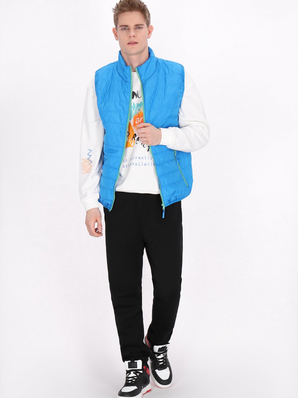 Mo Weste Herren blau, M