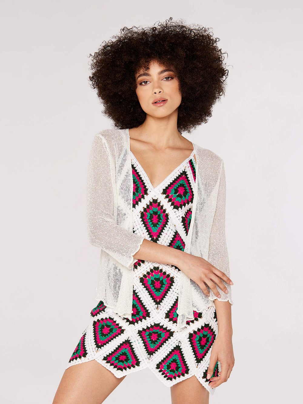 Apricot Strickjacke Damen beige, 36