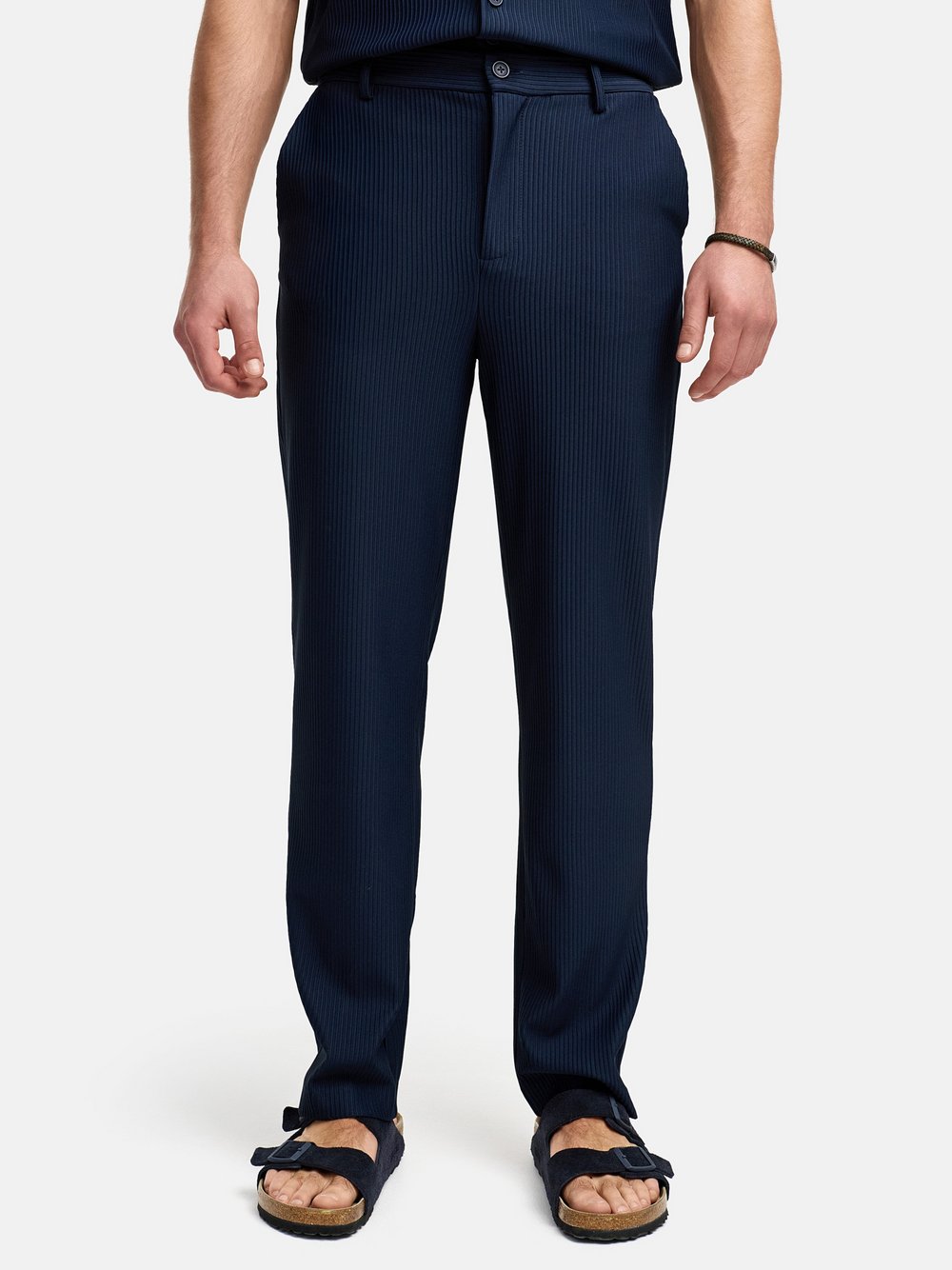 Indicode Hose Herren blau gestreift, XXL