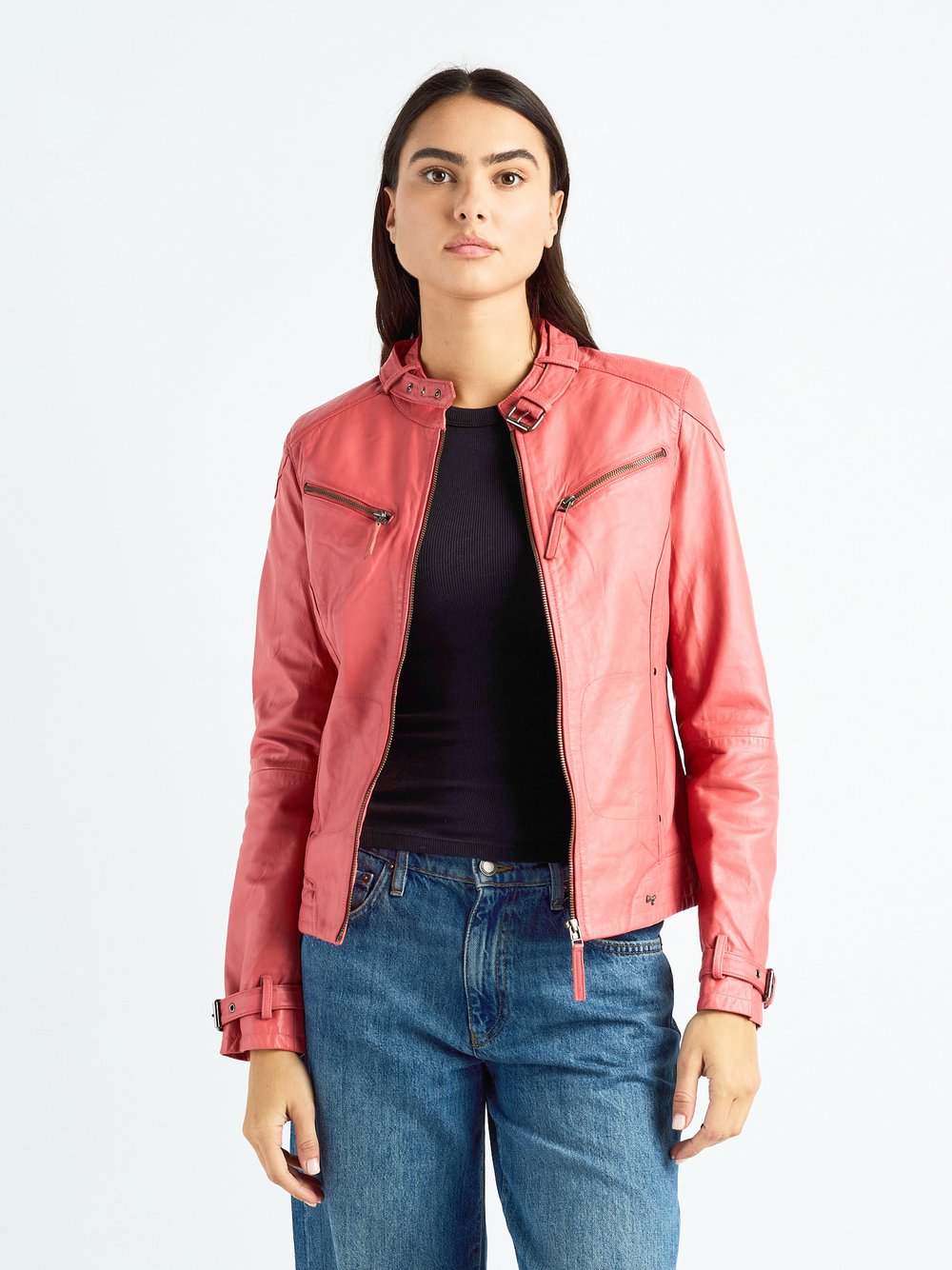 Thumbnail - Maze Lederjacke Damen rot, L