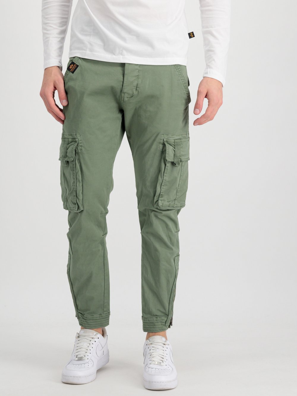 Thumbnail - Alpha Industries Hose Herren Baumwolle grün, 33