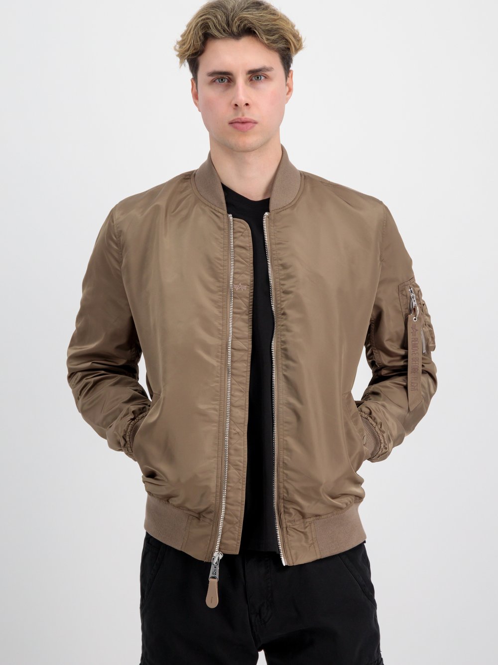Thumbnail - Alpha Industries Bomberjacke Herren Polyamid braun, XXXL