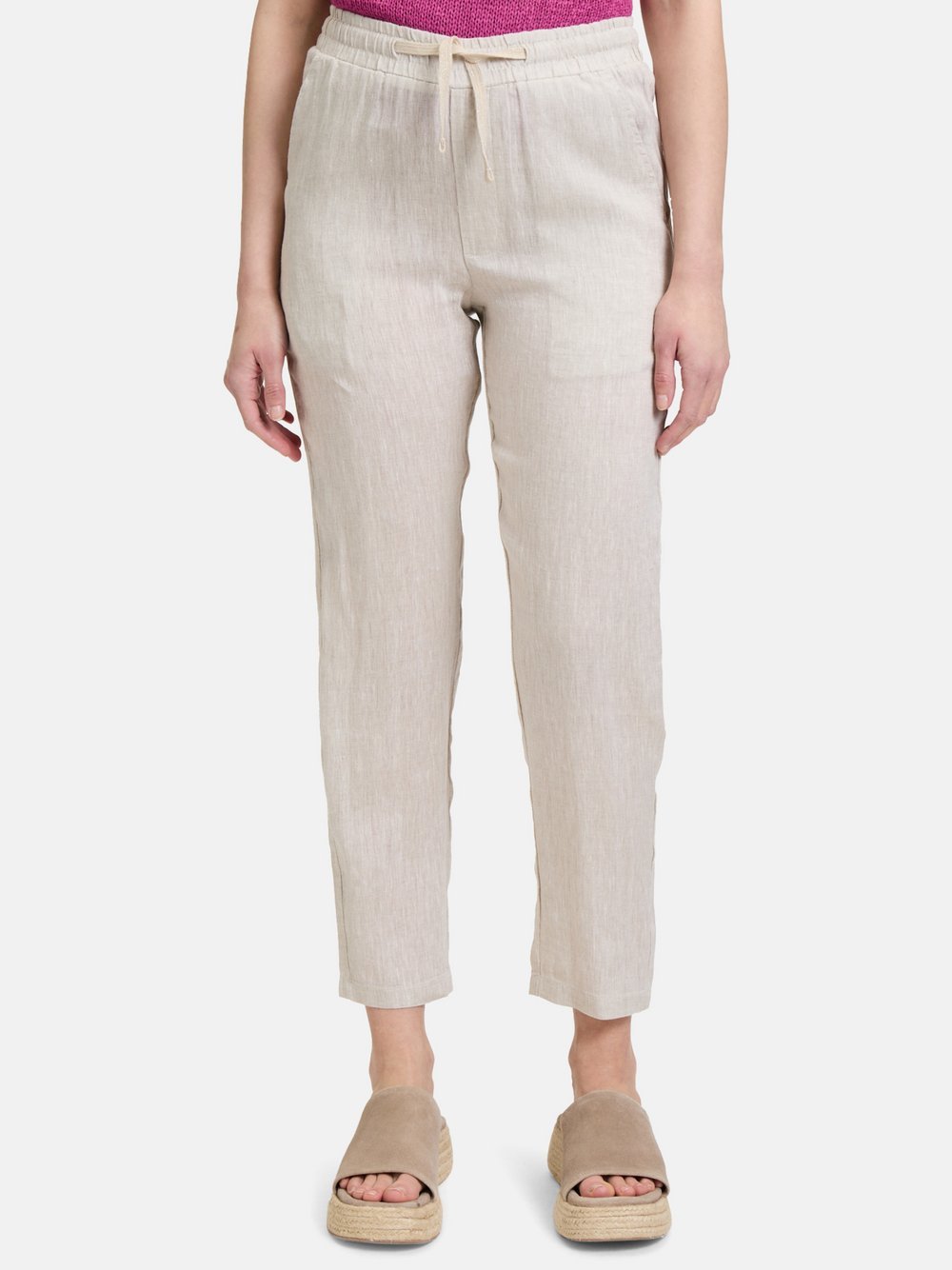 Cartoon Leinenhose Damen beige, 34