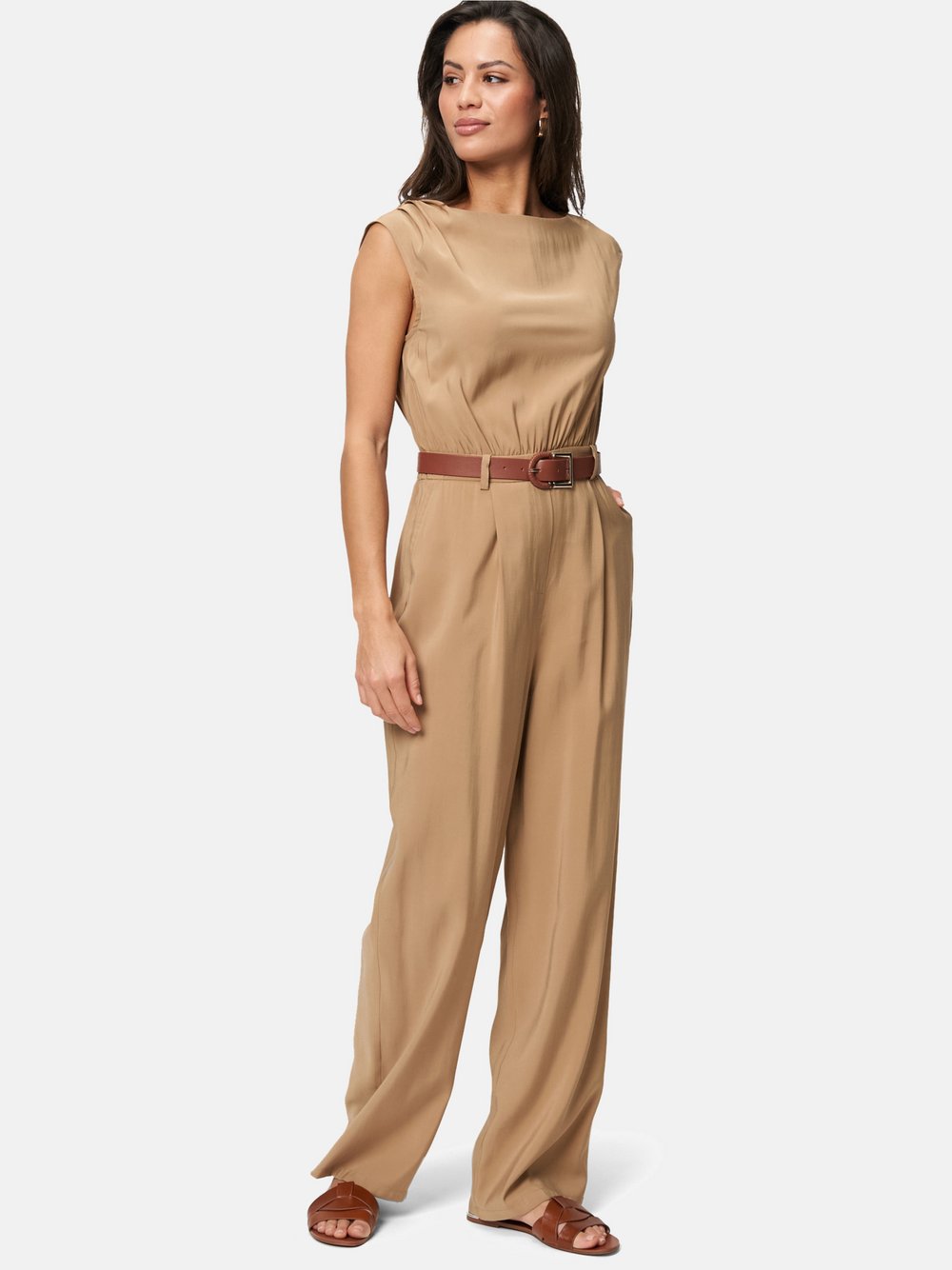 zero Jumpsuit Damen Viskose braun, 38
