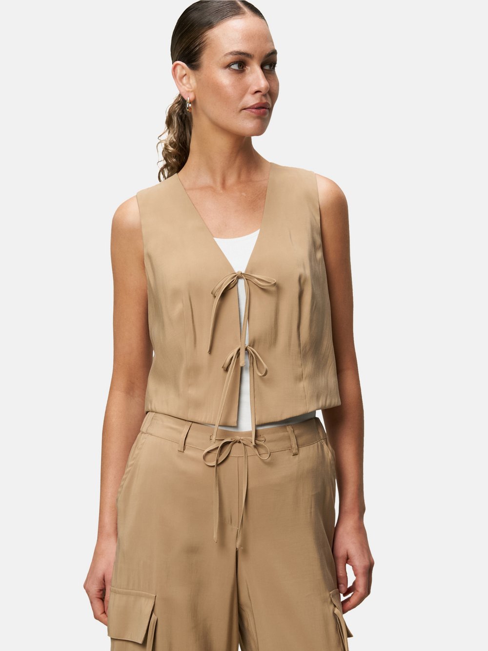 zero Weste Damen Viskose braun, 34