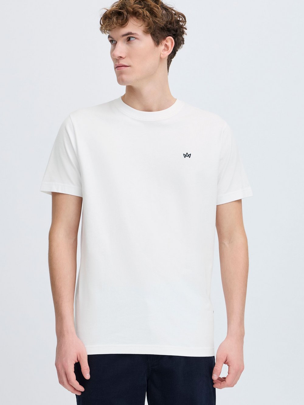 Thumbnail - Kronstadt Rundhalsshirt Herren Baumwolle weiß, M