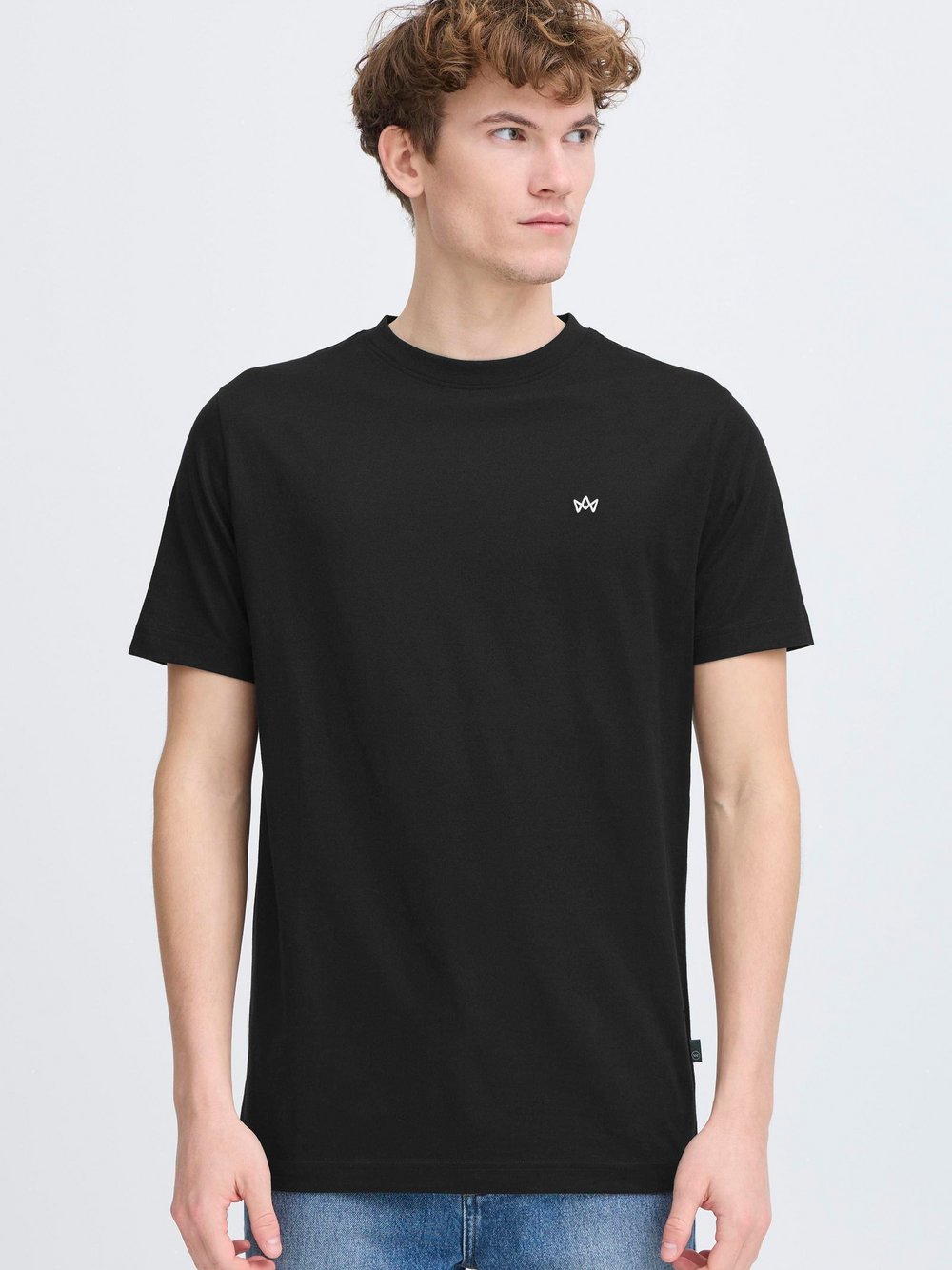 Kronstadt Rundhalsshirt Herren Baumwolle schwarz, XL