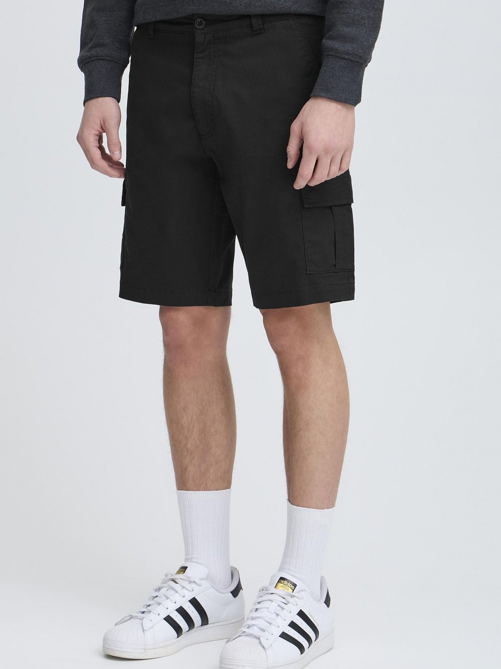 Kronstadt Cargoshorts Herren Baumwolle schwarz, L