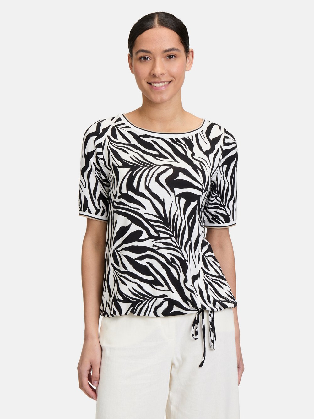 Betty Barclay Casual-Shirt Damen Viskose schwarz bedruckt, 48