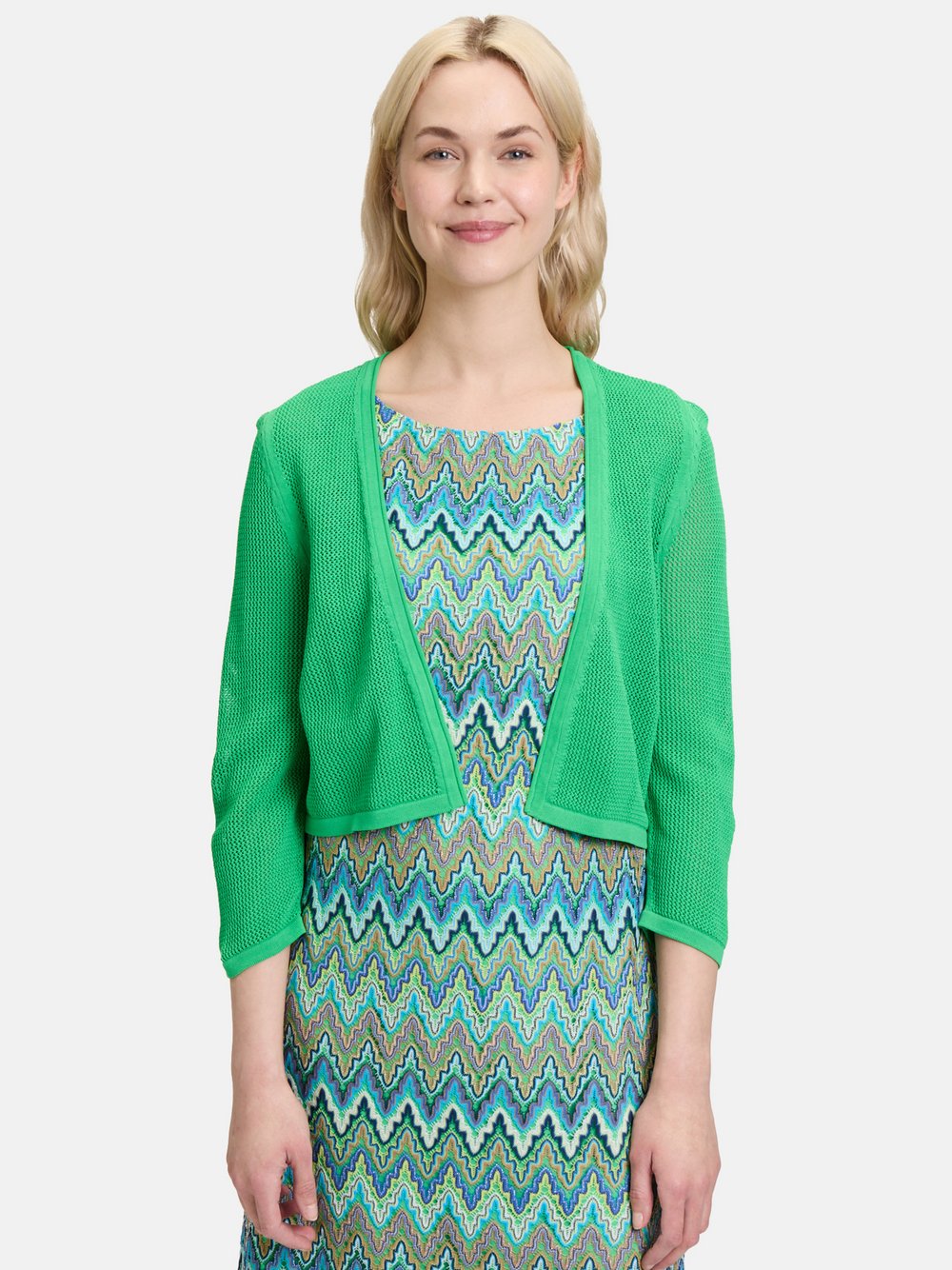 Betty Barclay Sommer-Strickjacke Damen Viskose grün, 36