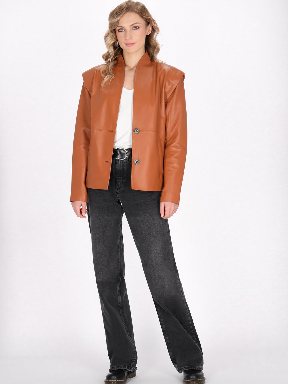 Dreimaster Jacke Frauen Cognac Mittel - Bild 2