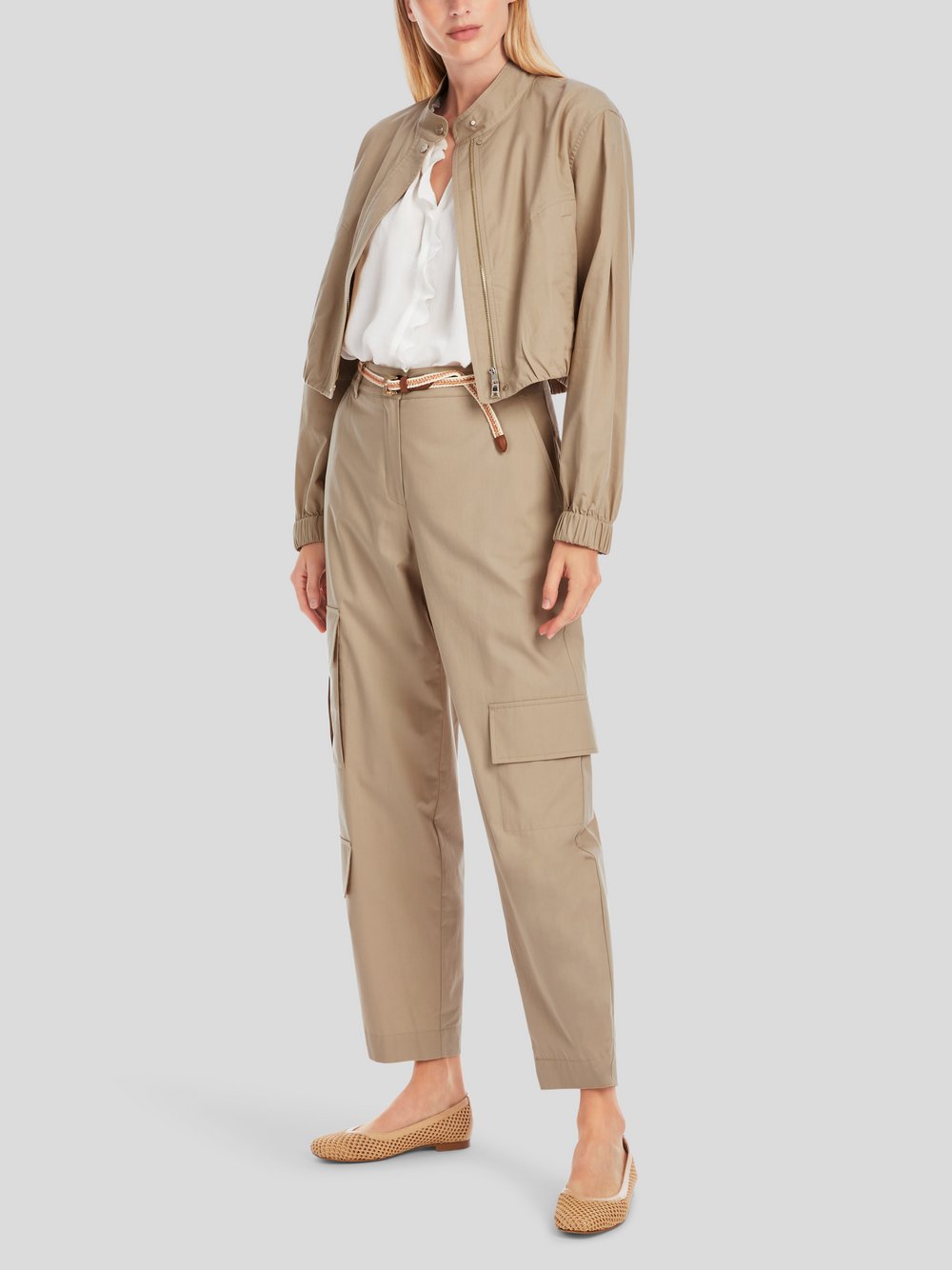 Thumbnail - Marc Cain Hose Damen Baumwolle beige, 42