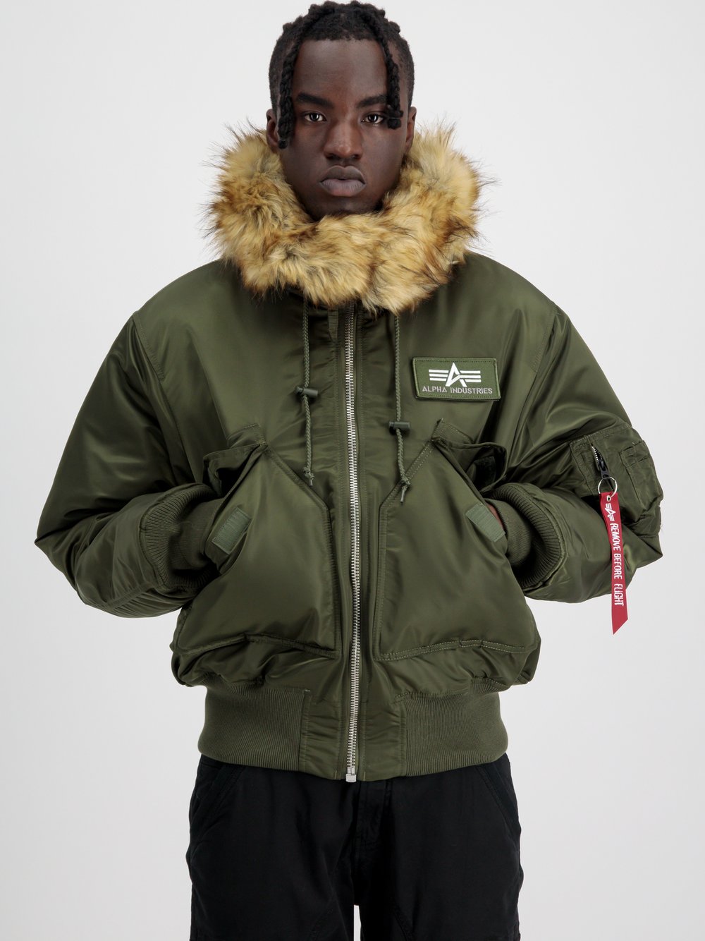 Alpha Industries Bomberjacke Herren grün, S
