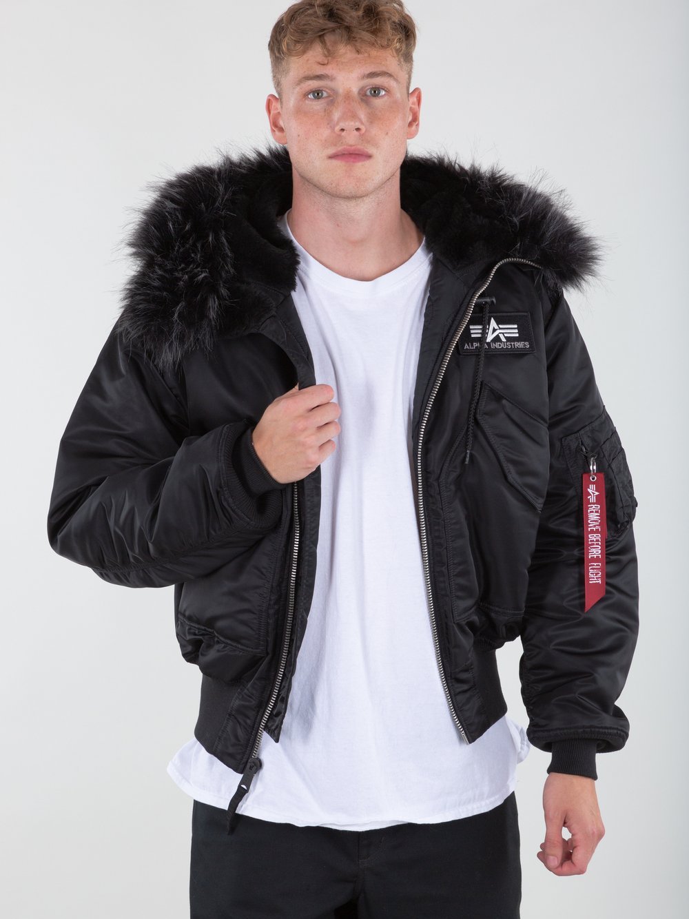 Alpha Industries Bomberjacke Herren schwarz, L