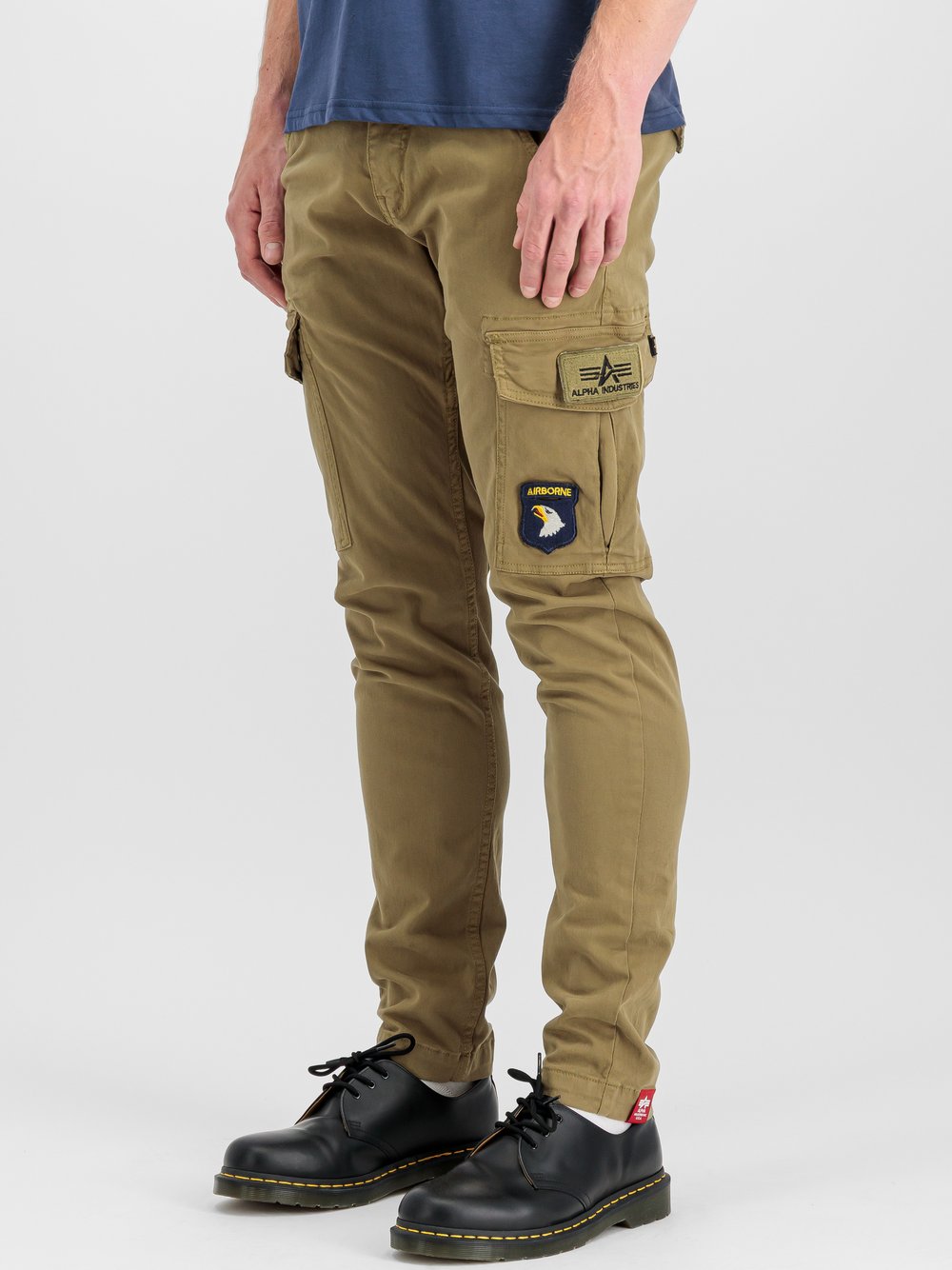 Thumbnail - Alpha Industries Hose Herren Baumwolle grün, 32