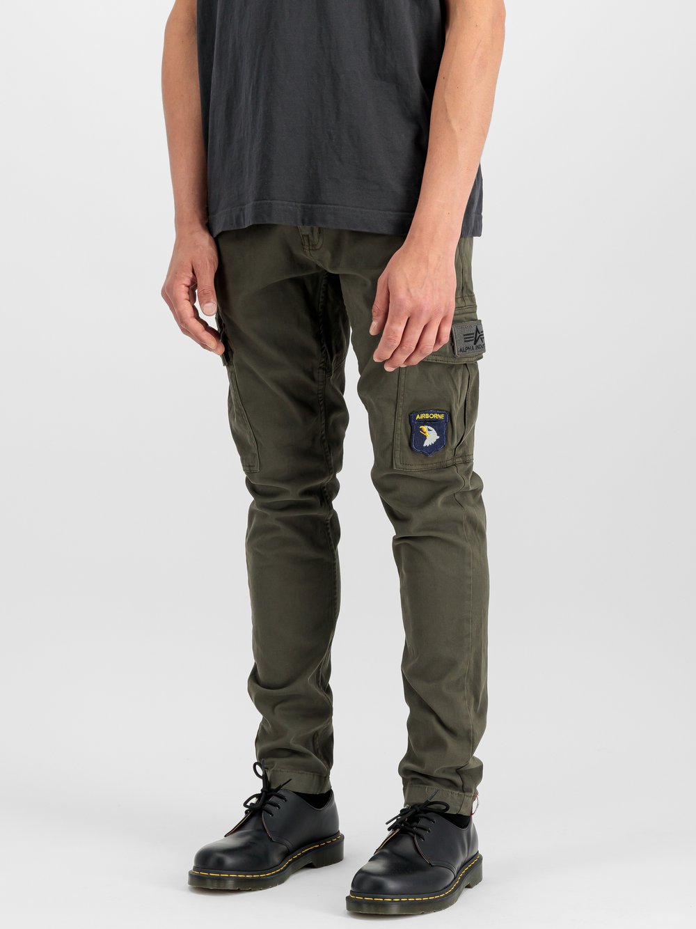 Thumbnail - Alpha Industries Hose Herren Baumwolle grau, 32