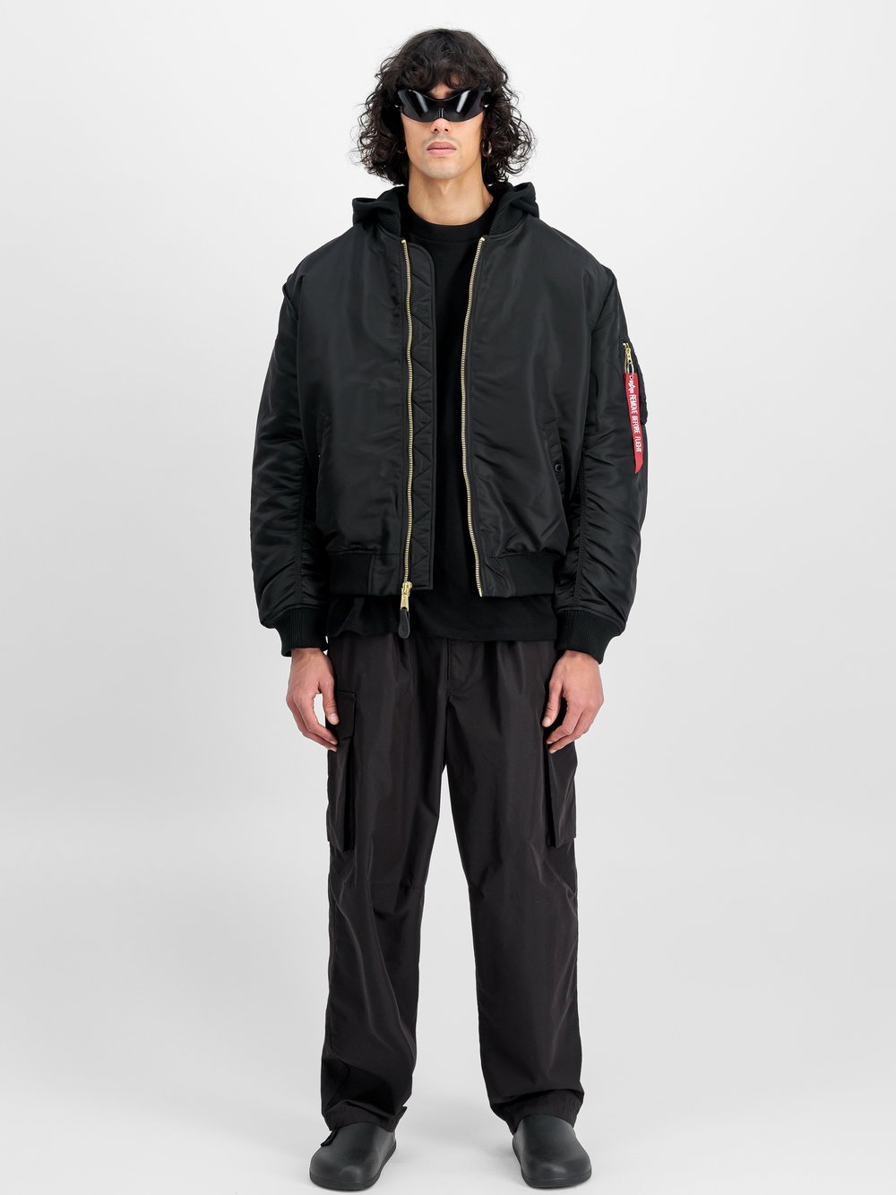 Thumbnail - Alpha Industries Bomberjacke Herren schwarz, S