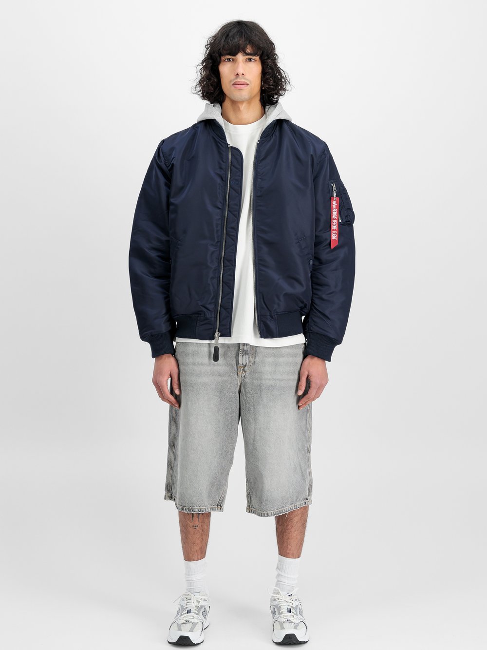 Alpha Industries Bomberjacke Herren blau, S