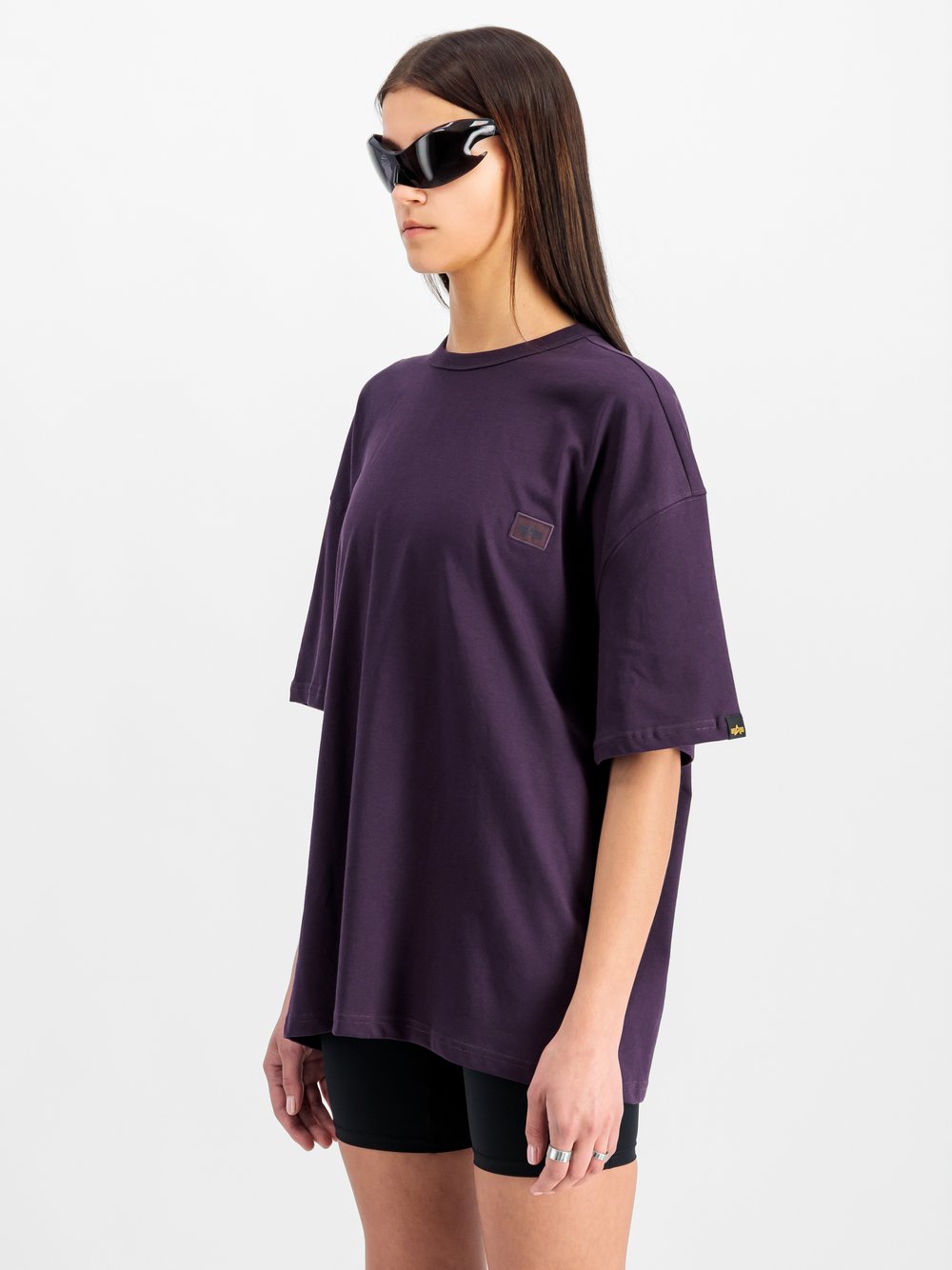 Alpha Industries T-Shirt Damen Baumwolle lila, S