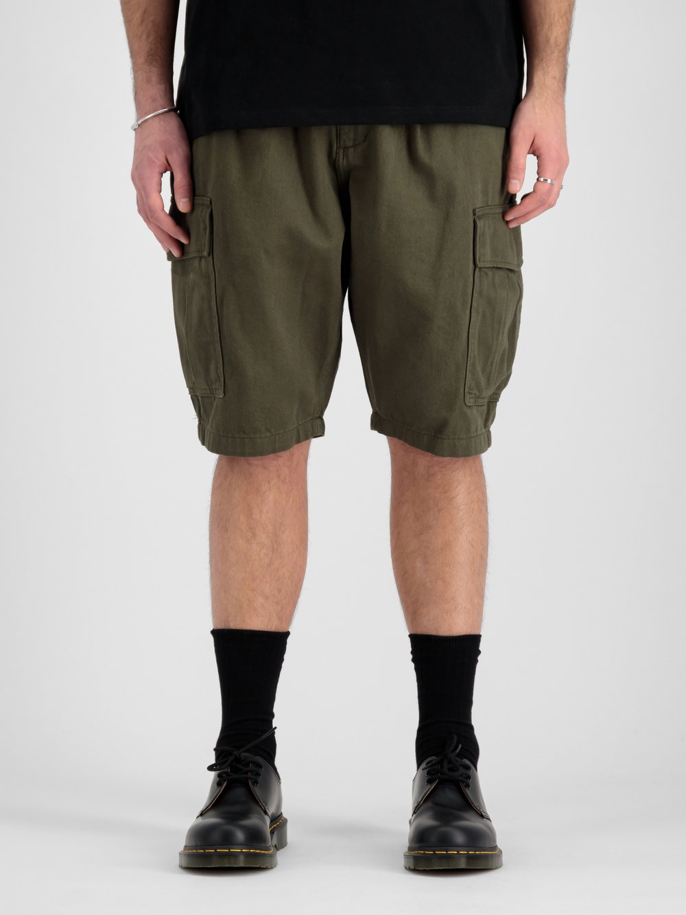 Alpha Industries Kurze Hose Herren Baumwolle grün, 34