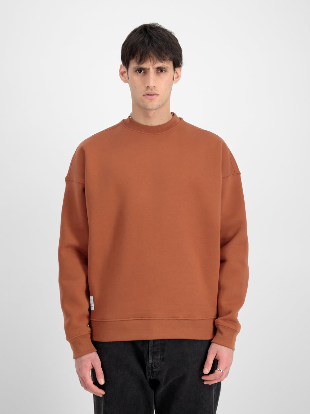 Alpha Industries Sweatshirt Herren Baumwolle braun bedruckt, XXL