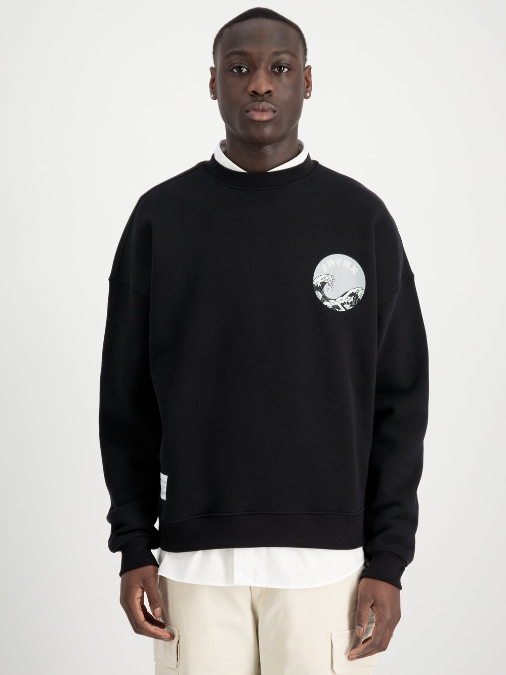 Alpha Industries Sweatshirt Herren Baumwolle schwarz, M