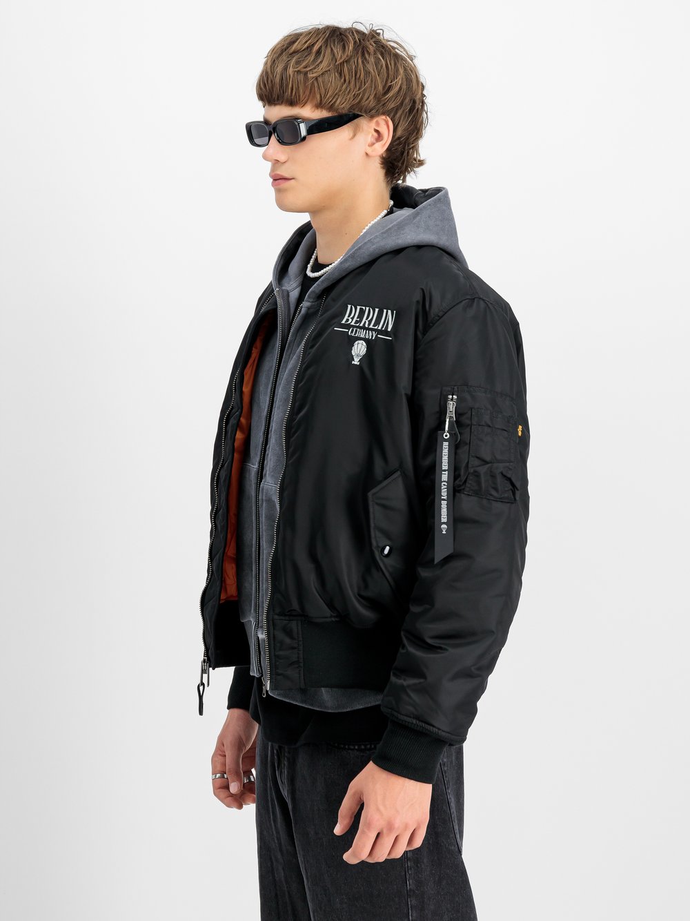 Alpha Industries Bomberjacke Herren schwarz, S