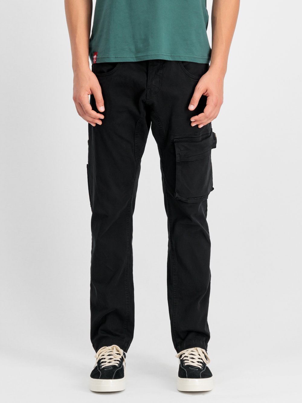 Alpha Industries Hose Herren Baumwolle schwarz, 28
