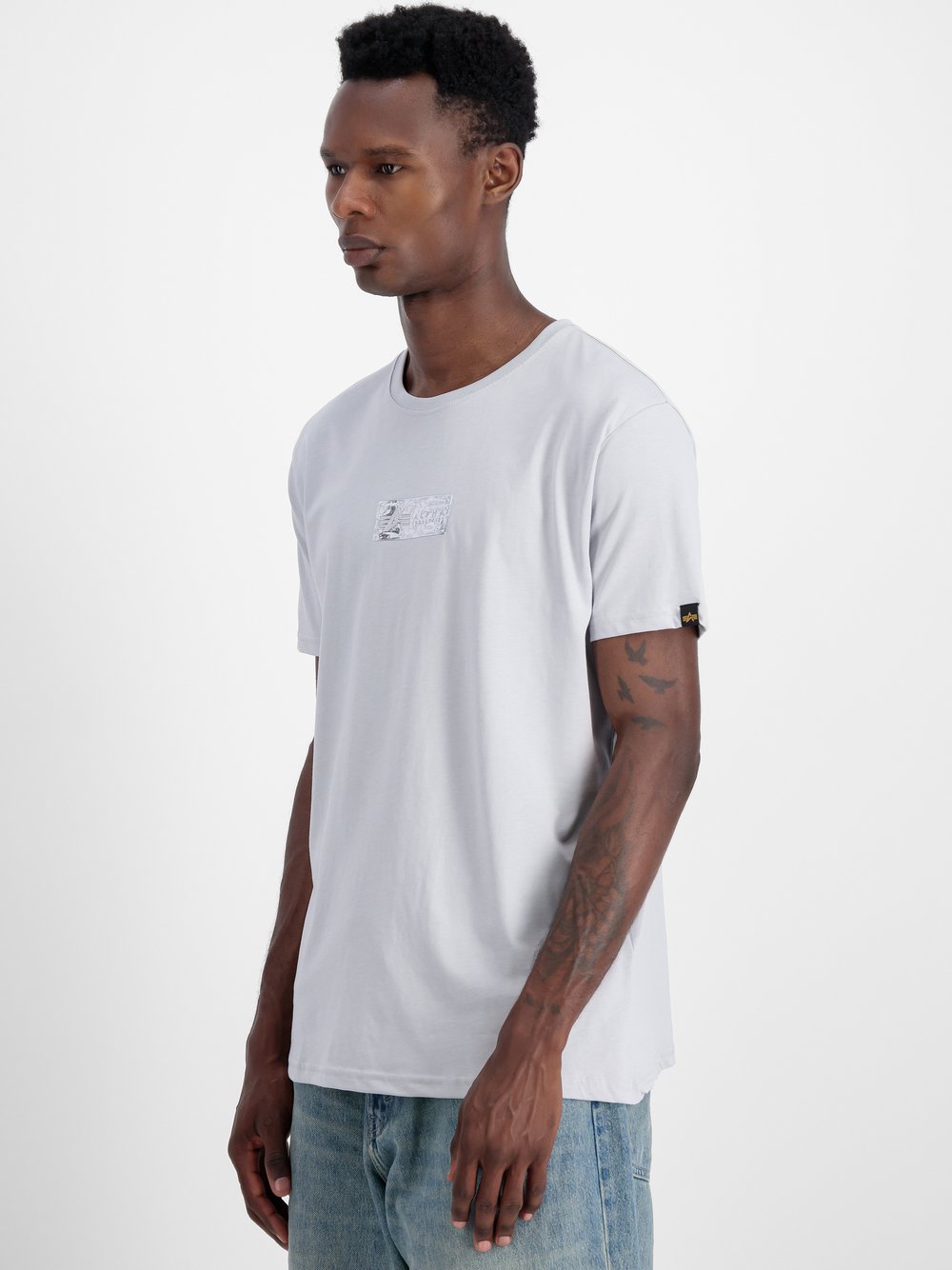 Alpha Industries T-Shirt Herren Baumwolle grau, XXL