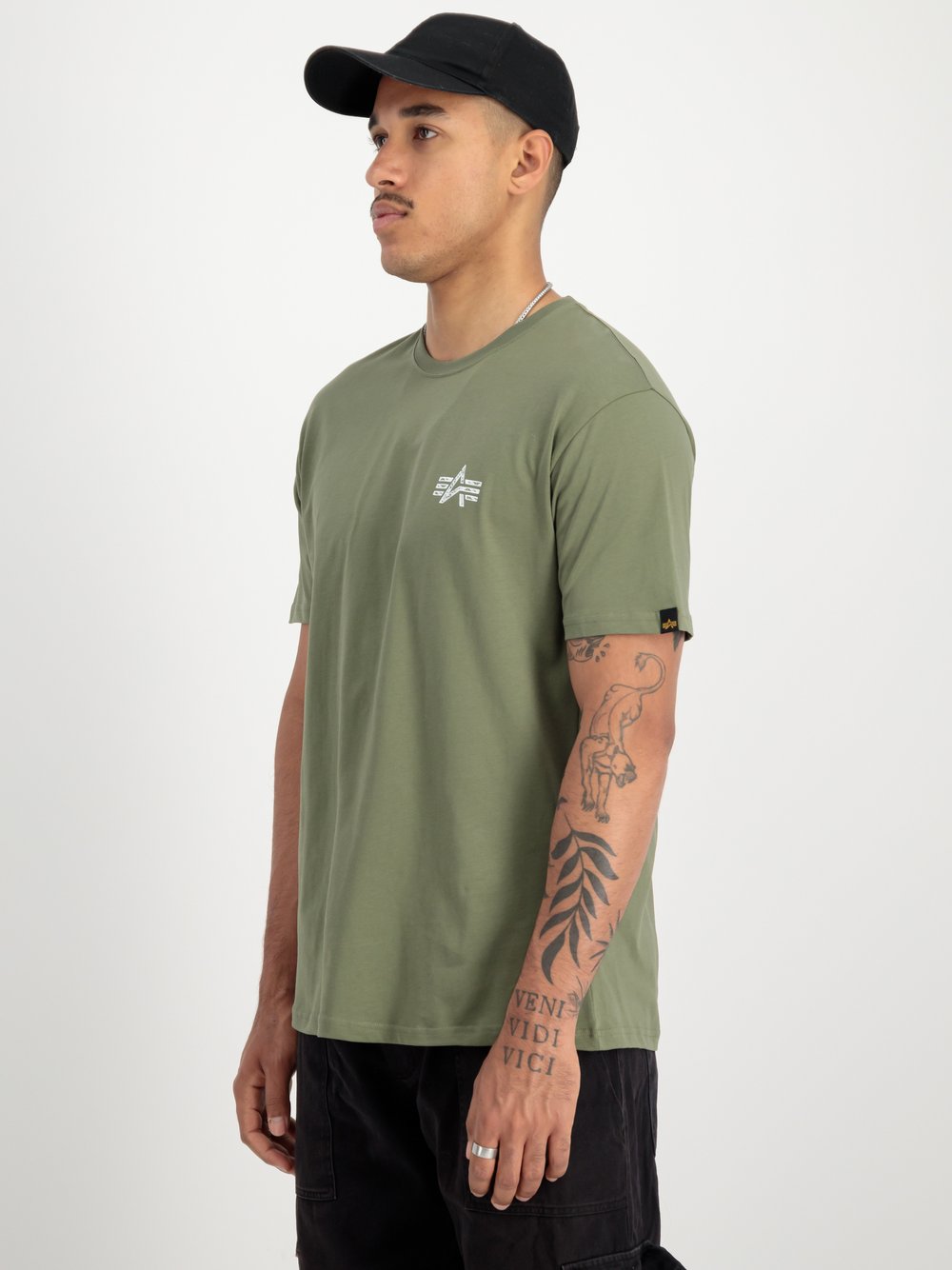Alpha Industries T-Shirt Herren Baumwolle grün, XXL
