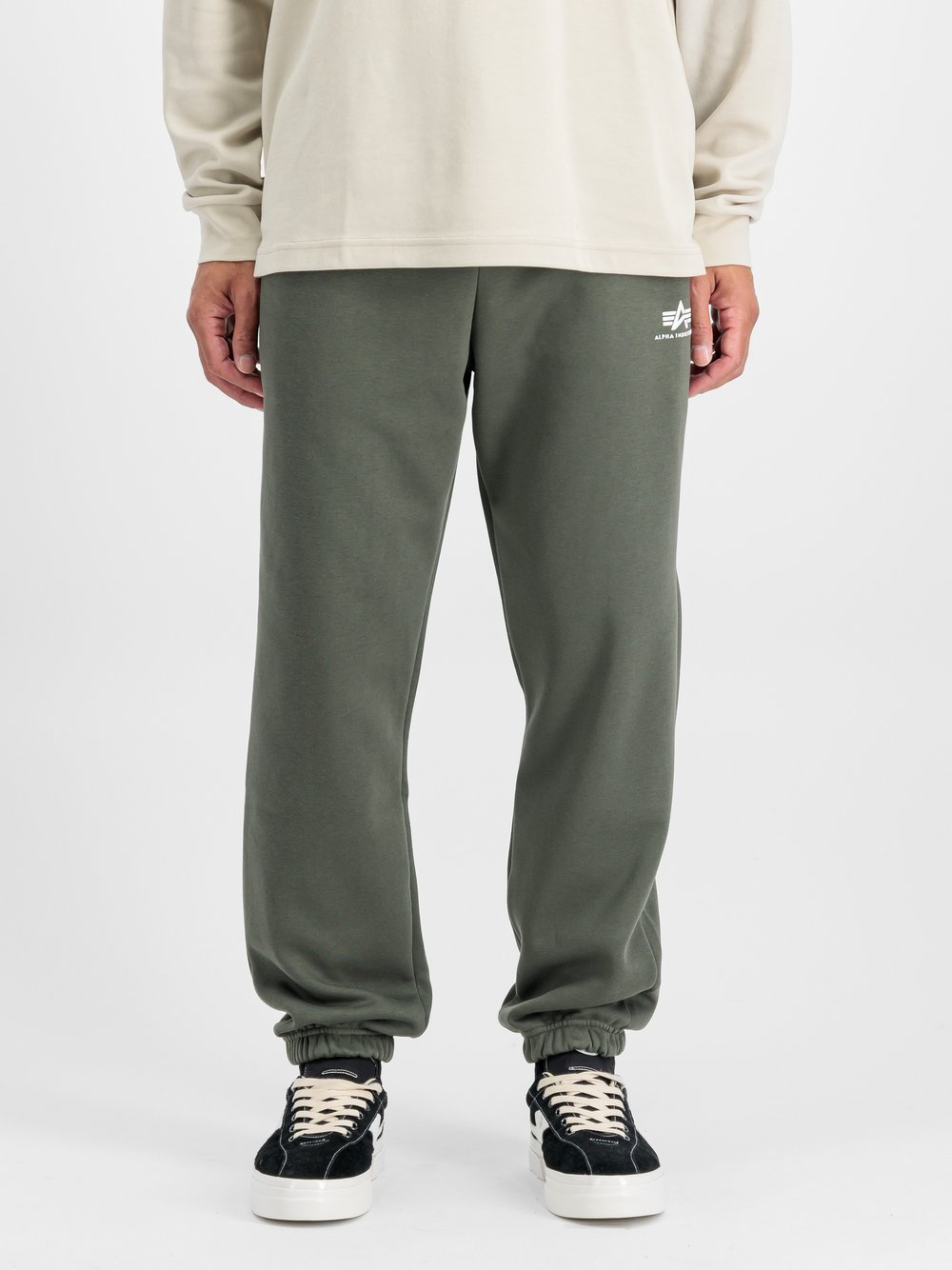 Alpha Industries Jogginghose Herren Baumwolle grün, L