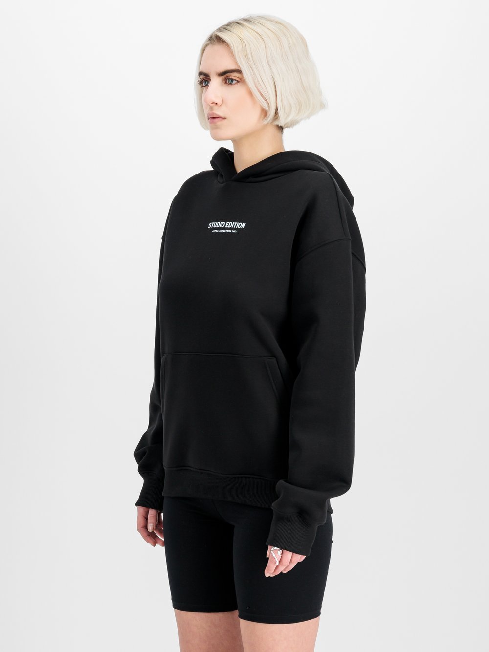 Alpha Industries Kapuzensweatshirt Damen Baumwolle schwarz, L
