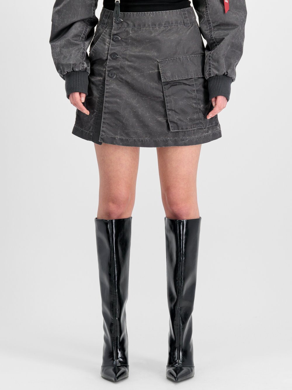 Alpha Industries Minirock Damen grau, M