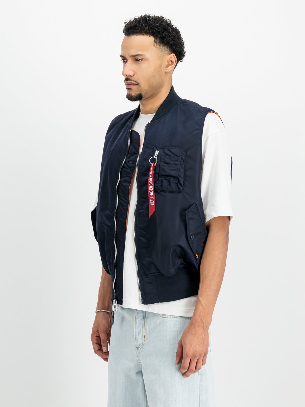 Alpha Industries Weste Herren blau, L