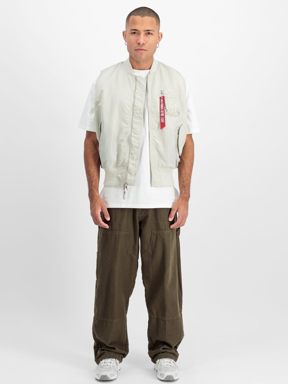 Alpha Industries Weste Herren grau, L