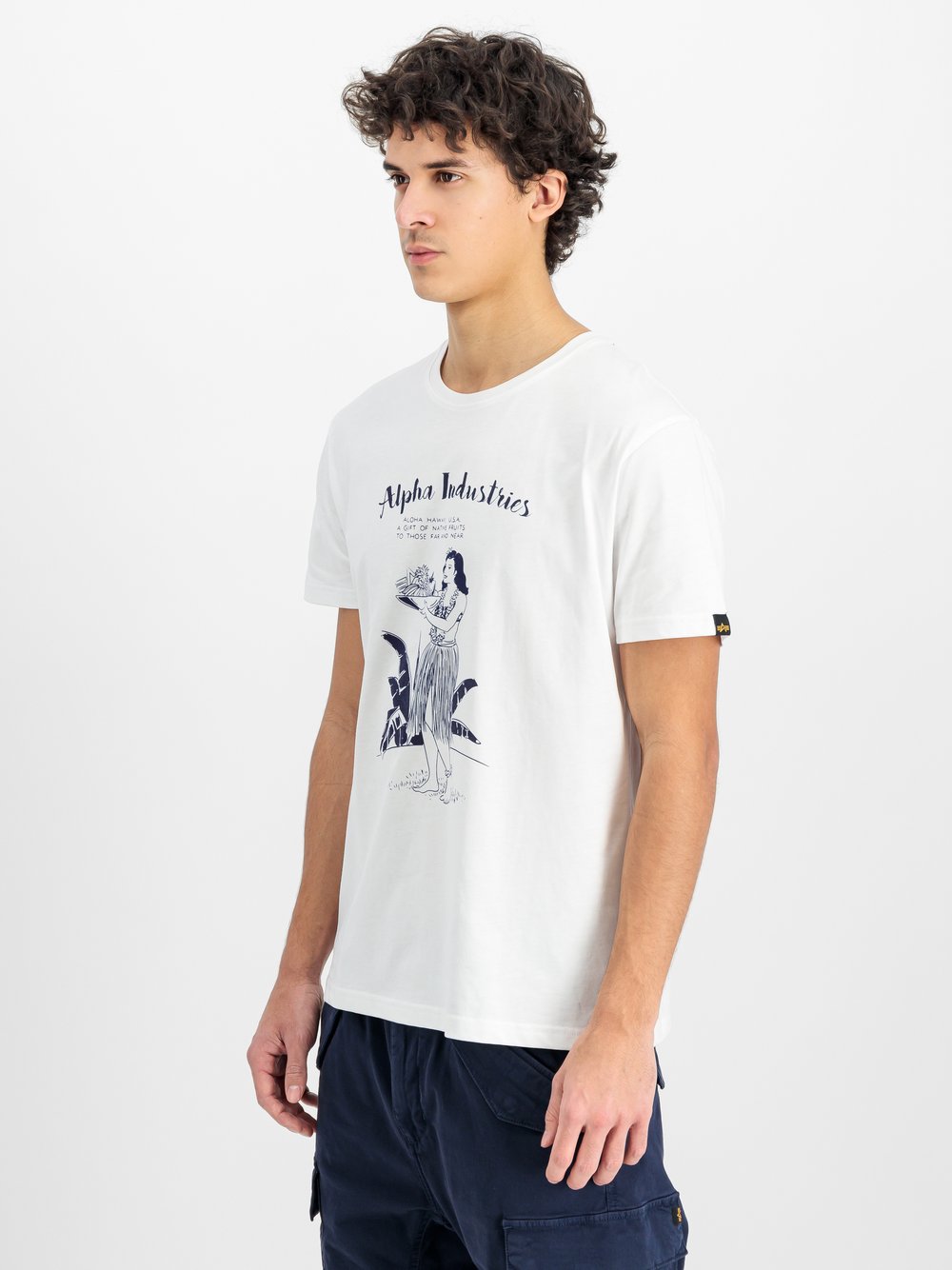 Alpha Industries T-Shirt Herren Baumwolle weiß, XXXL
