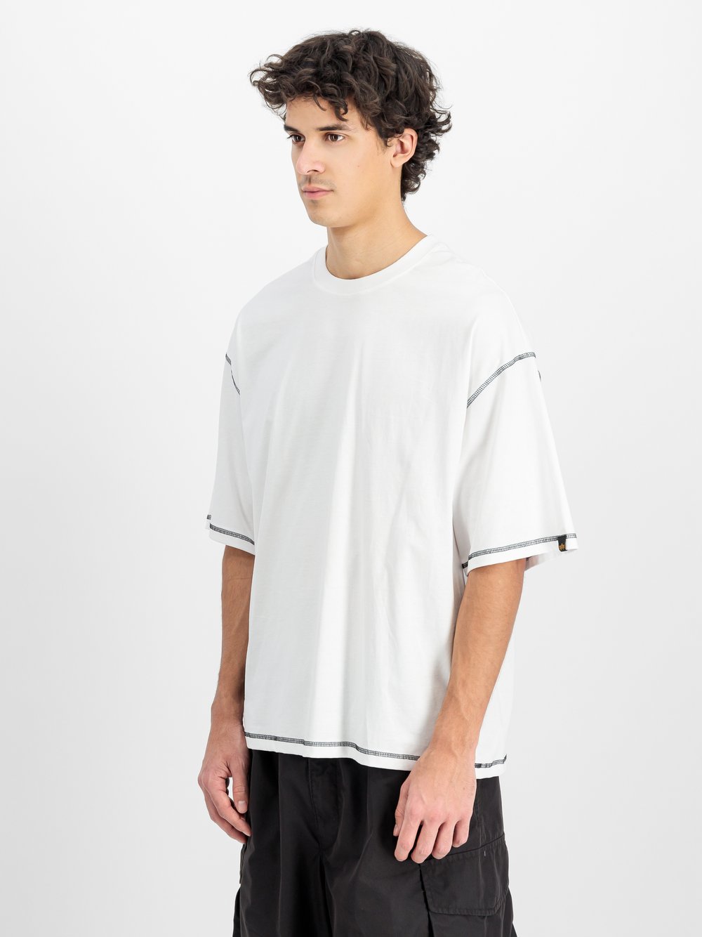 Alpha Industries T-Shirt Herren Baumwolle weiß bedruckt, XL