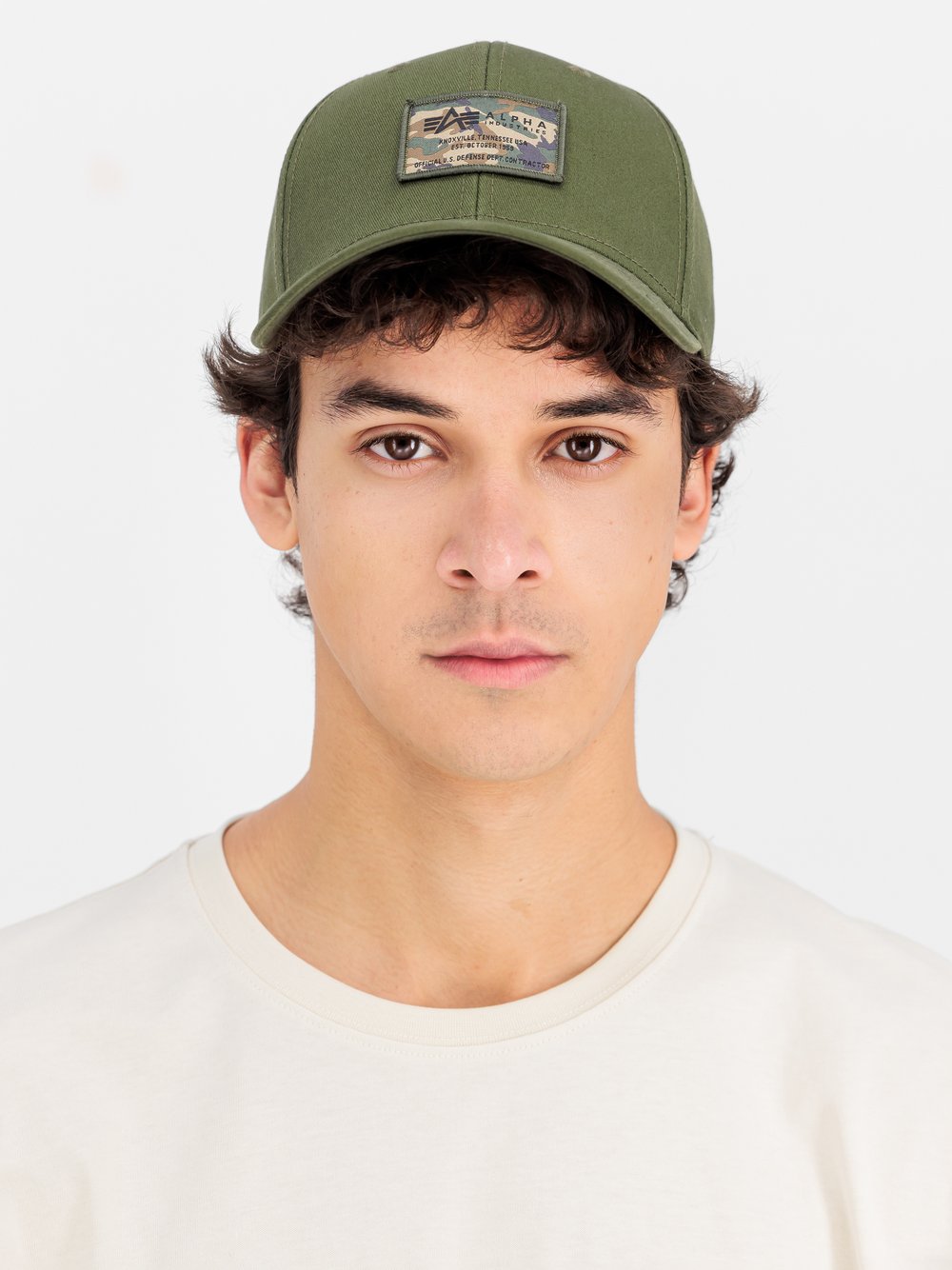 Alpha Industries Cap Herren Baumwolle grün, ONE SIZE