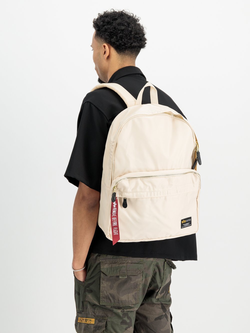 Alpha Industries Rucksack Herren weiß, ONE SIZE