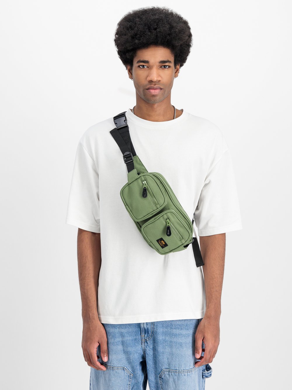 Alpha Industries Umhängetasche Herren grün, ONE SIZE