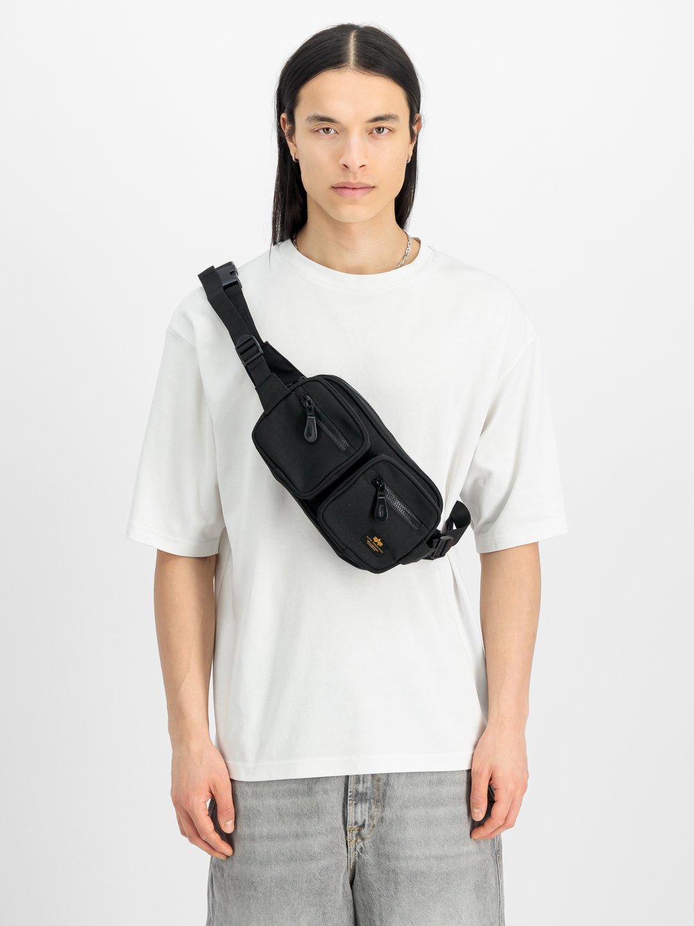Alpha Industries Umhängetasche Herren schwarz, ONE SIZE