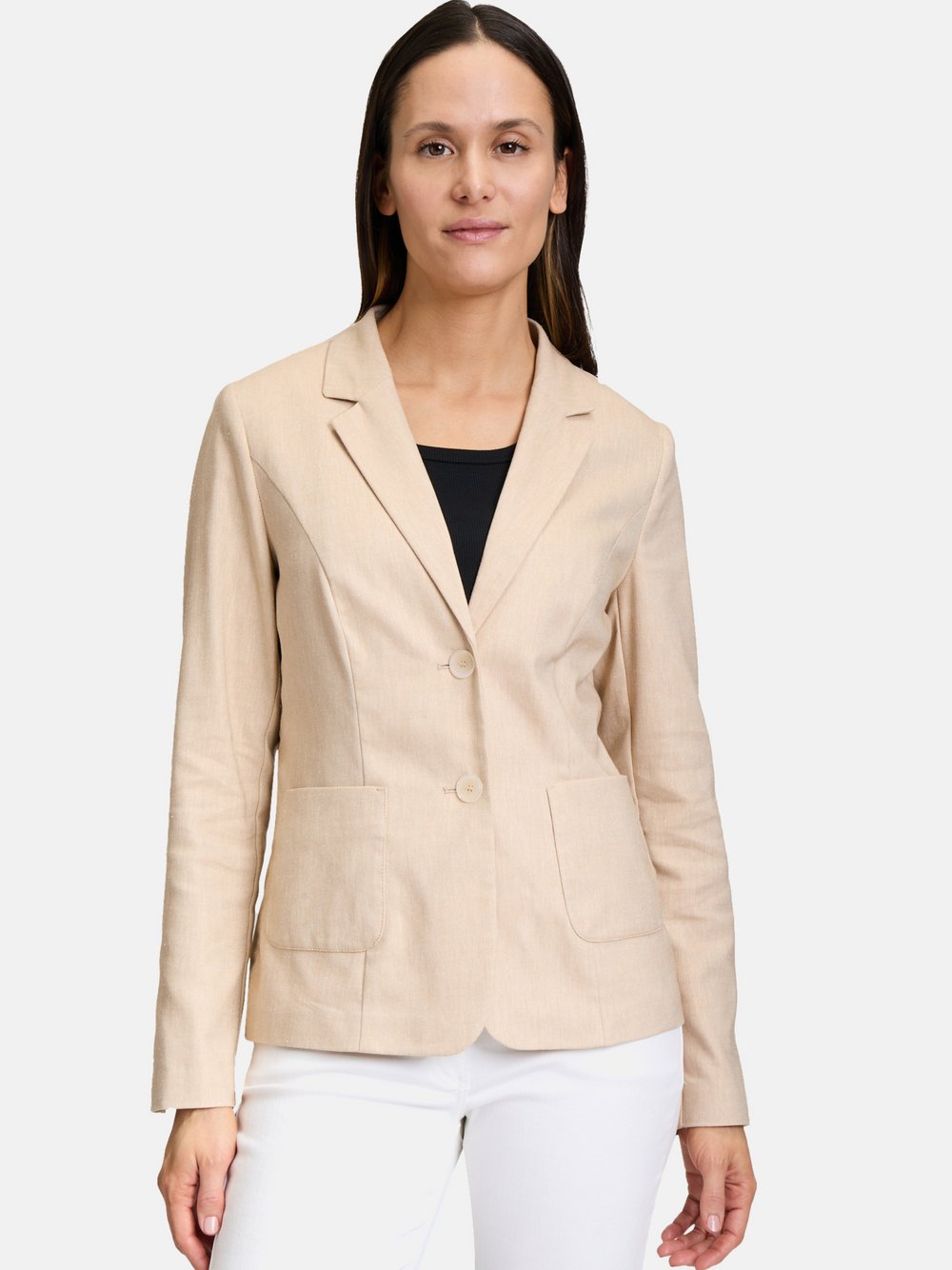 Betty Barclay Blazer-Jacke Damen Baumwolle beige, 44