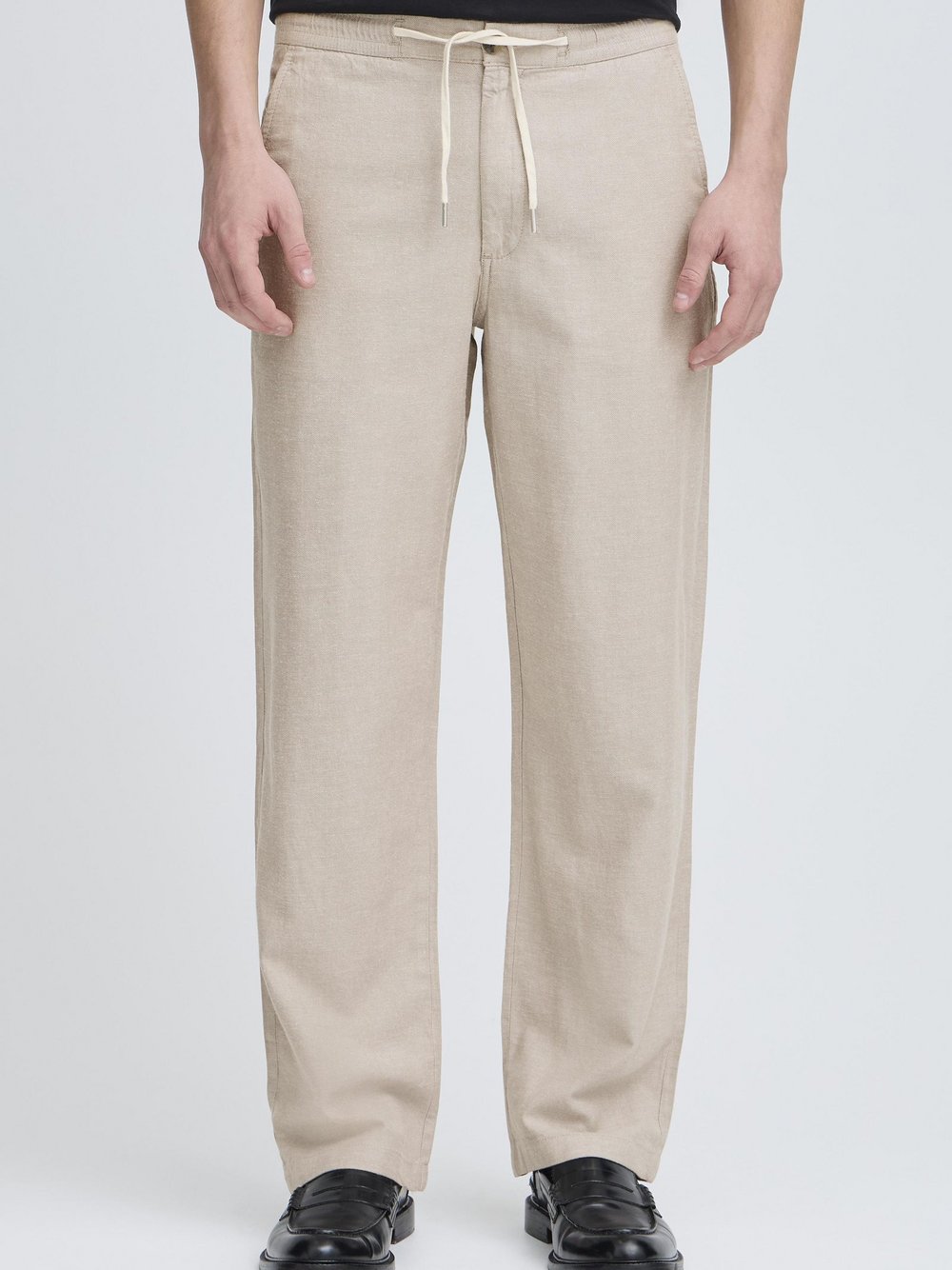 Kronstadt Chinohose Herren Baumwolle beige meliert, XXXL
