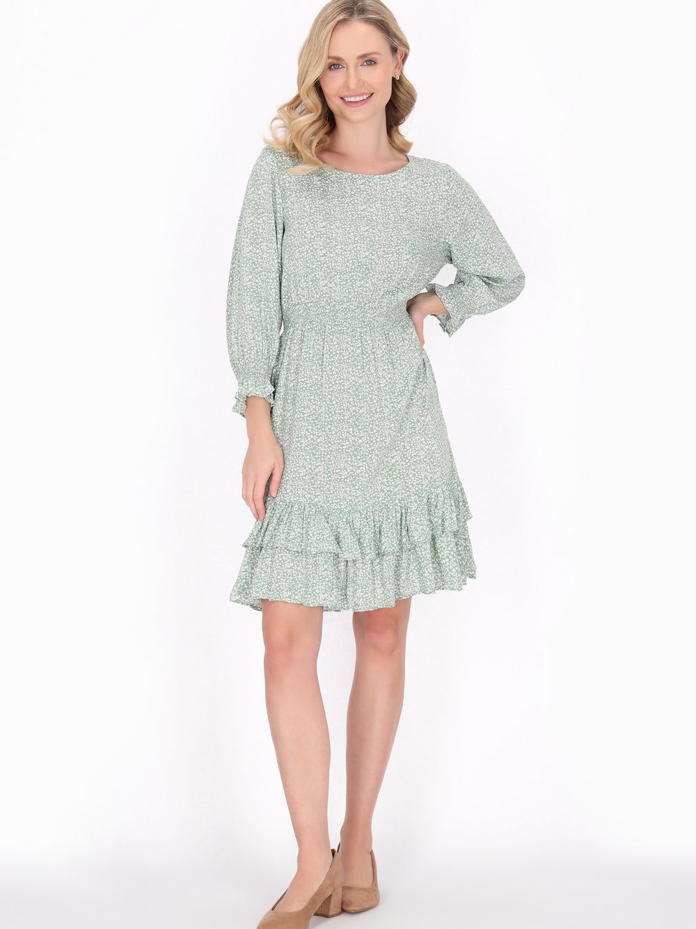 Thumbnail - Usha Kleid Damen Viskose mehrfarbig bedruckt, XXL